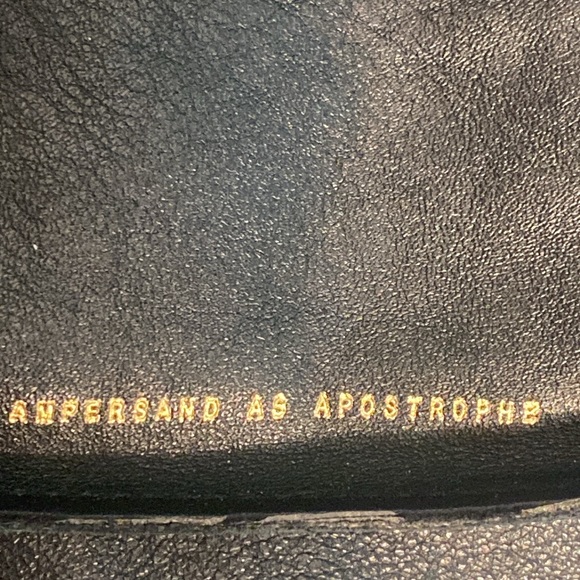AS Ampersand Apostrophe Black Leather/Suede Tote - Picture 7 of 8